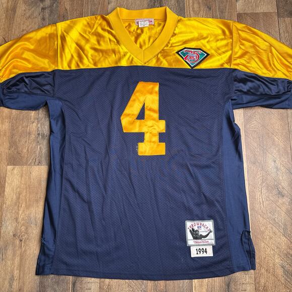 Brett Favre 1994 Green Bay Packers Jersey Men's Size 48 XL Mitchell &‎ Ness 6472 - Picture 5 of 14